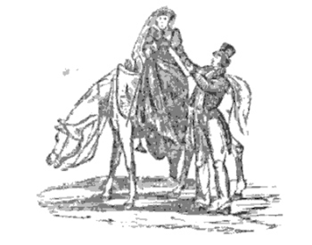 Ellis Riding Drawing From 1853