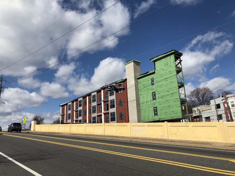 Apartment Building Rises Next to Wissahickon Septa Station, With Parking For Some Reason OCF