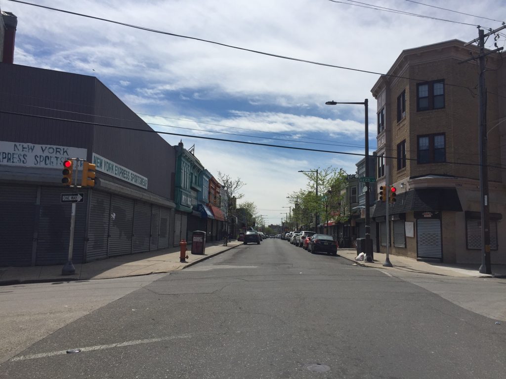 Looking Down PB Ave. From Reed Street
