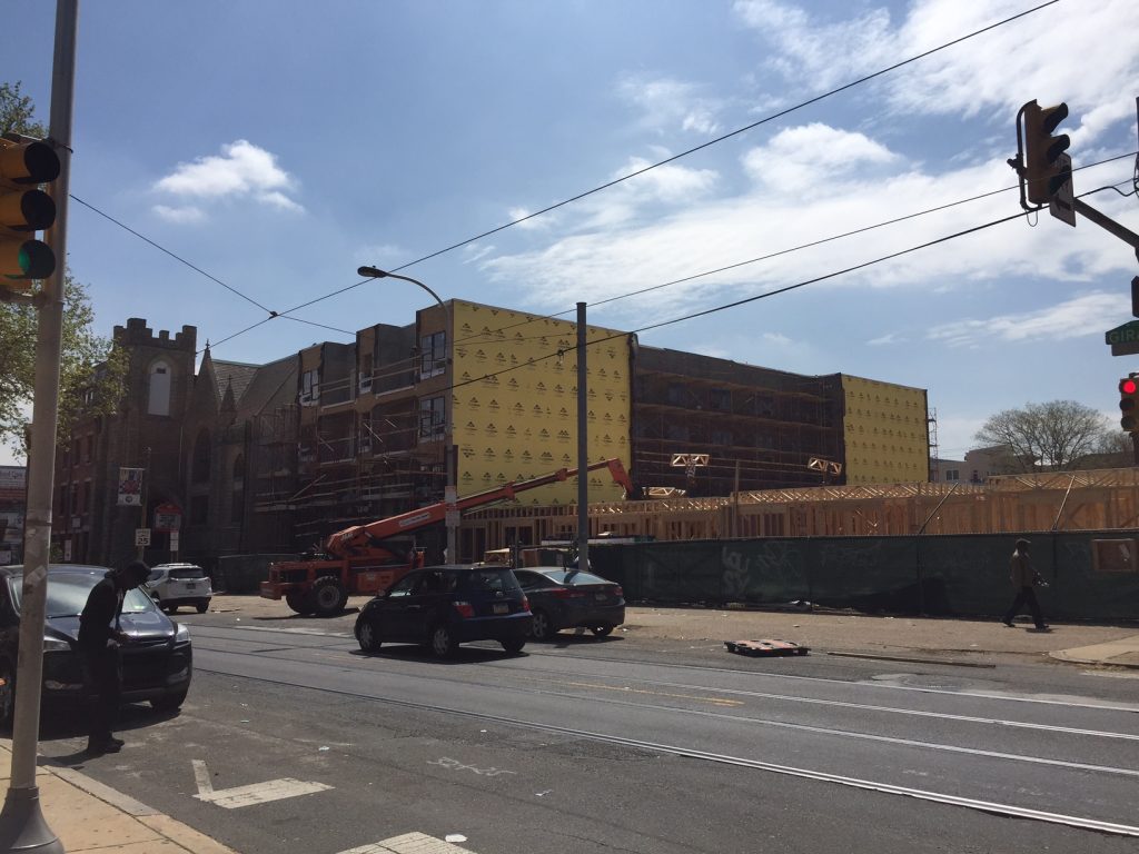 Looking East, The First Building Is Further Along