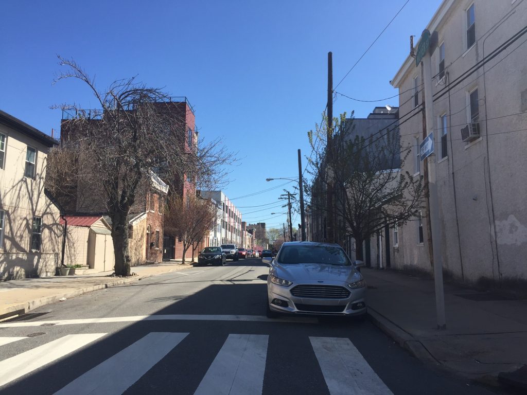 Looking Up Moyer Street