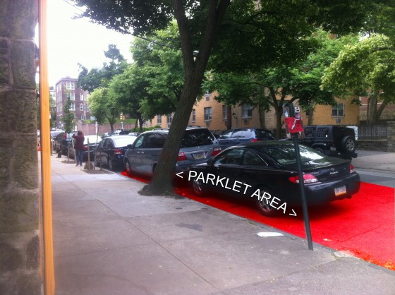 44th Street Ex view_02_Showing Parklet Space