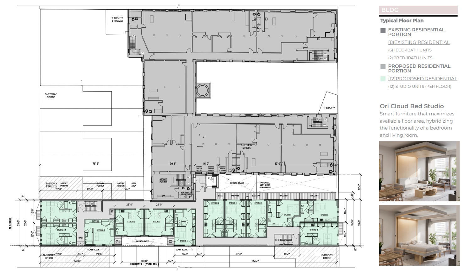 1321-25N5th-typical Floor Plan