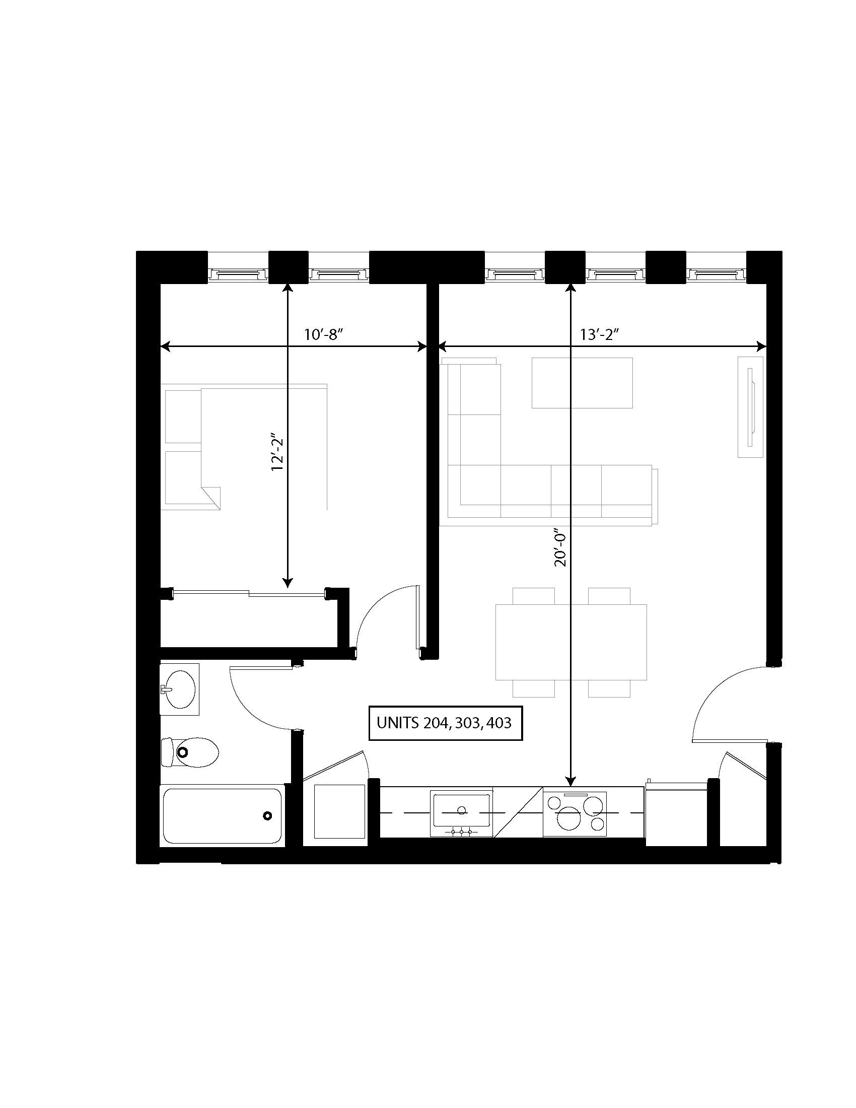 Unit 303 Floorplans